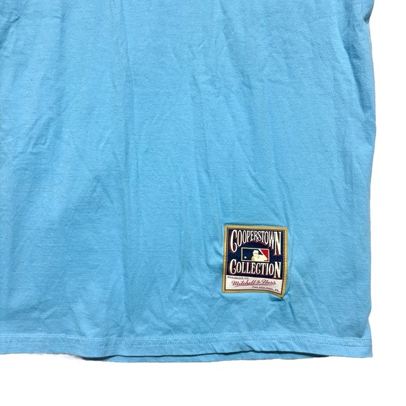 Mitchell & Ness Phillies T-Shirt Cooperstown Collection Blue Retro Tee Shirt M - Picture 3 of 8